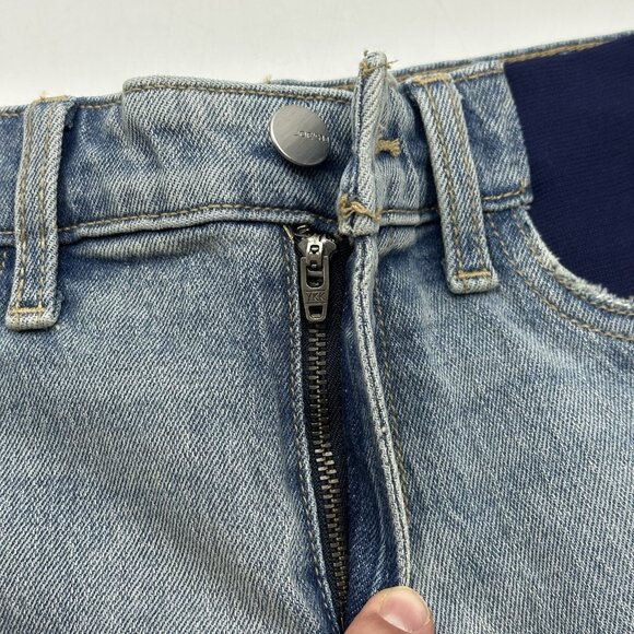 Joe's Jeans The Ozzie Women’s Size 24 Mid Rise Maternity Denim Jean Shorts NWT - Picture 4 of 10